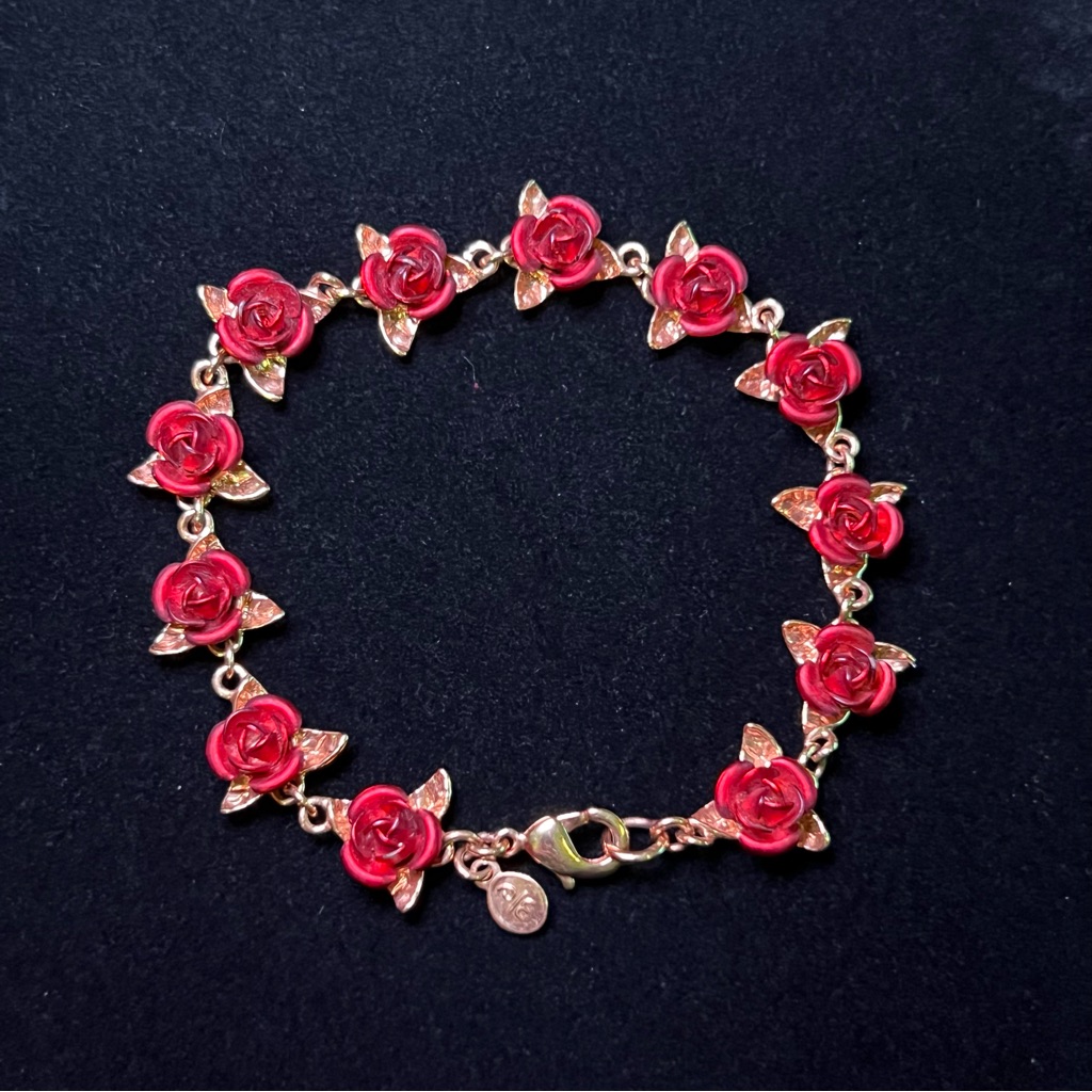 Danbury Mint A Dozen Roses Bracelet 35$